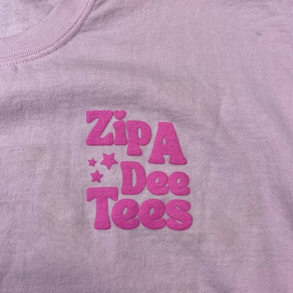 Disney Zipa Dee Tees Pink Pullover Sweatshirt Women's XL - Picture 2 of 9